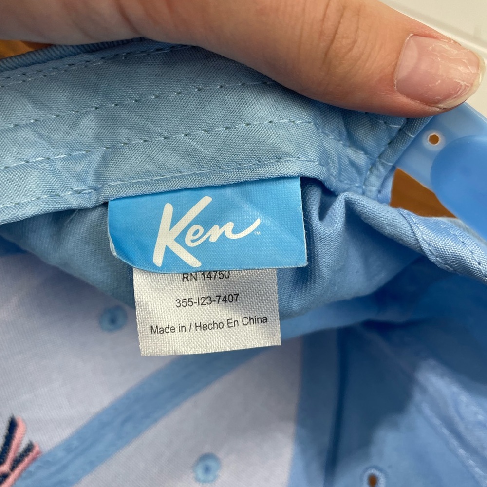 “Be a Ken” Baby Blue Barbie Adjustable Embroidered Hat EUC - Picture 4 of 8